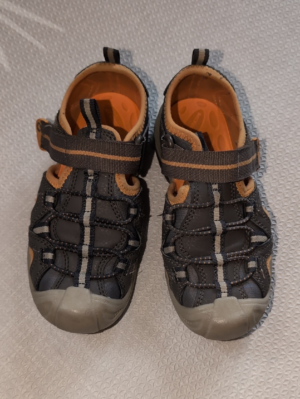 Merrell Hydro Kids Gray and Orange Outdoor Sandals